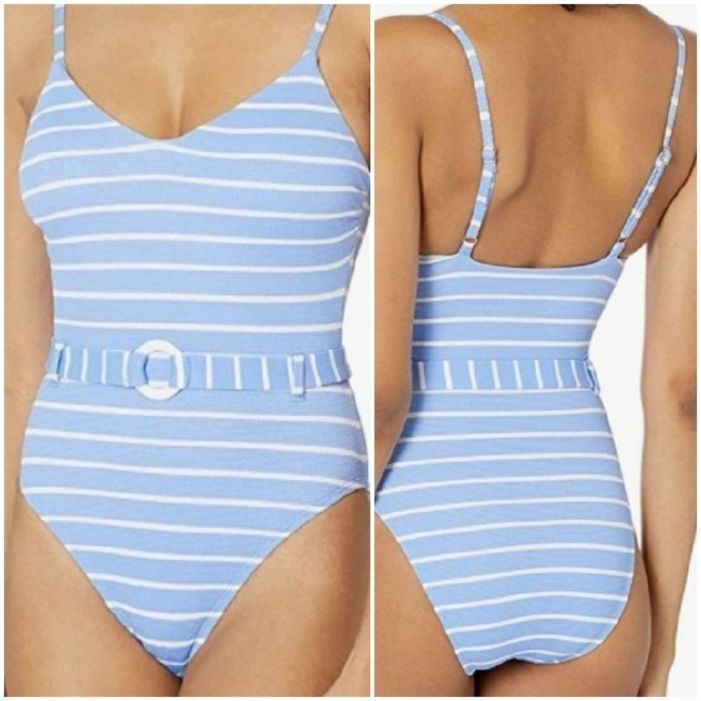 Splendid  Atmospheric Belted One Piece Swimsuit M